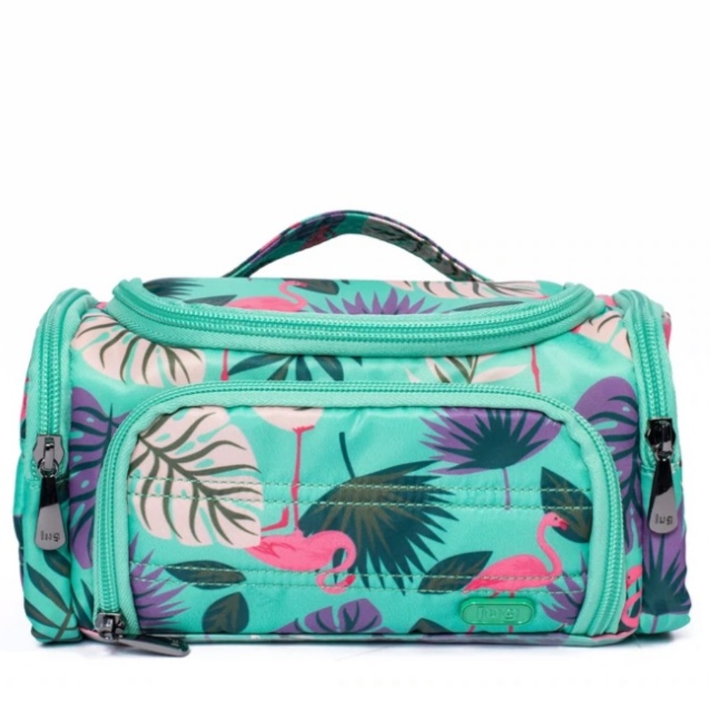 Lug Cosmetic Case - Trolley Mini ~ Flamingo Mint